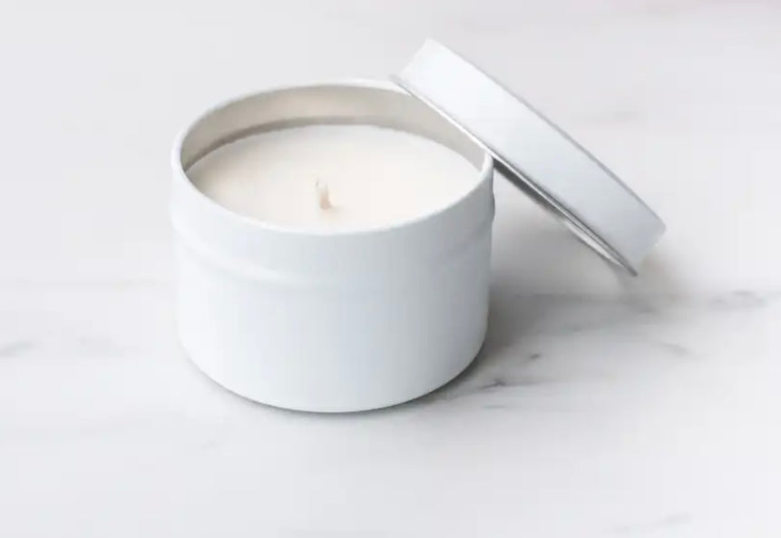 Metal Container Candles 4oz., Travel Size
