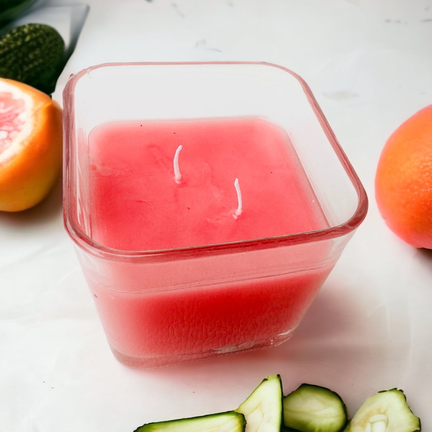 Pink Grapefruit & Cucumber Triple Scented Candle
